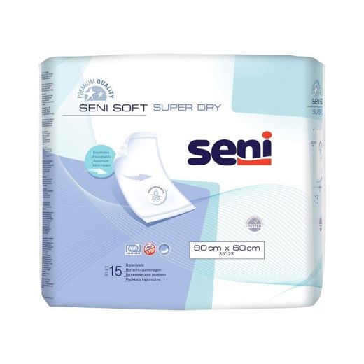 Seni Soft Super Dry bedonderlegger 90x60 cm Seni Soft Super Dry bedonderlegger 90x60 cm
