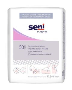 Seni Care washandjes met folielaag 50 stuks