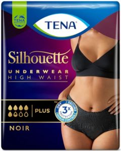 Tena Silhouette Plus High Waist Noir Large