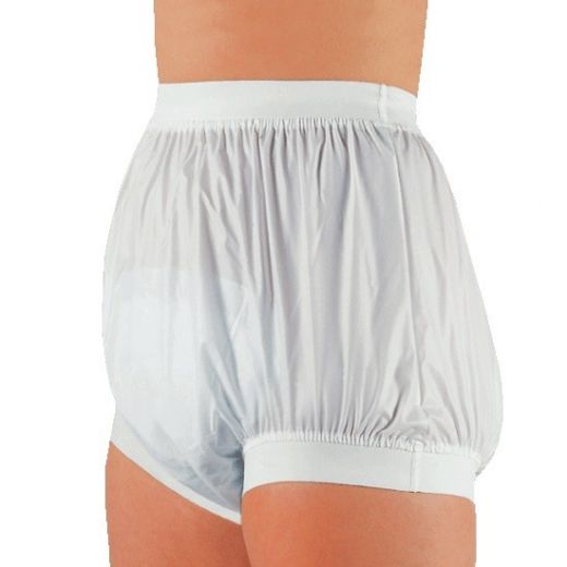 Plastic broekje (PVC) – dames / heren - breed taille- en been elastiek Plastic broekje (PVC) – dames / heren - breed taille- en been elastiek