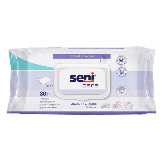 Seni Care vochtige doekjes 80 stuks Seni Care vochtige doekjes 80 stuks