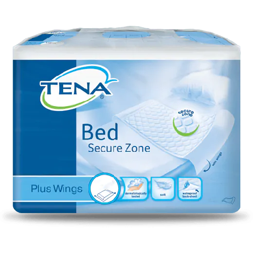Tena Bed Onderlegger Plus met instopstroken - 180 x 80 cm Tena Bed Onderlegger Plus met instopstroken - 180 x 80 cm