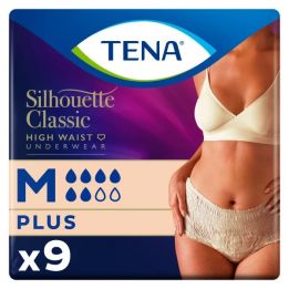 **TENA Silhouette Classic High Waist Crème M Plus 9ST