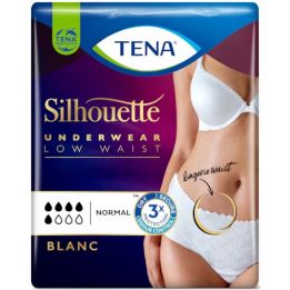 Tena Silhouette Normal Low Waist Blanc Large