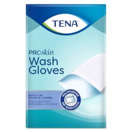 TENA ProSkin Wash Gloves Met plastic binnenzijde